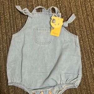 Charming Light Blue Baby Overalls